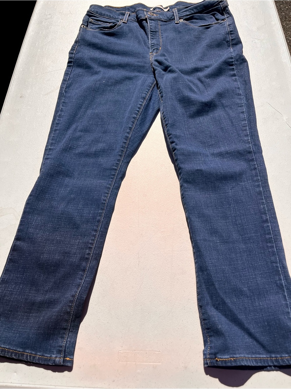 Levi's Dark Blue Straight-Leg Women's Jeans